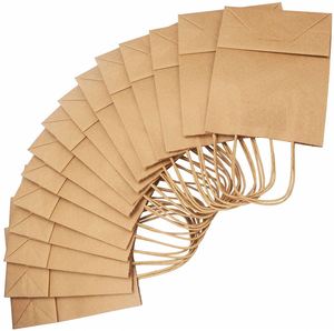 Bolsa de Papel Kraft Ecológica para Llevar, Asas de Papel Retorcidas, Logotipo Personalizado, Bolsa de Compras, Bolsas de Regalo de Color OEM para Envasado de Alimentos - Product Image 5