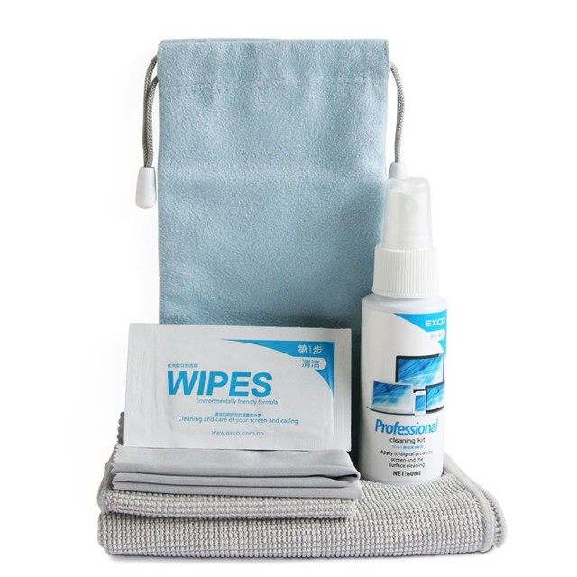Electronic Screen Cleaning Gentle Formulation Cleaner Spray Kit with Microfiber Cloth and Wipes