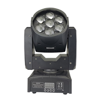 UNOXINE 7x15W RGBW Mini projecteur à tête mobile LED Zoom Wash pour DJ Scène Club Bar Éclairage de fête