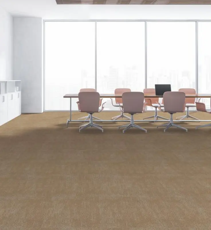 Rechteckige PPPolypropylen kommerzielle abnehmbare rechteckige Boden kommerzielle Büros modulare Teppichfliese PVC-Unterstützung für Großhandel