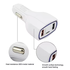 Оптовый автомобильный зарядник PD с несколькими портами, <span class=keywords><strong>2</strong></span> USB Type-C, адаптер PD для быстрой зарядки мобильных телефонов в автомобиле - Product Image 2