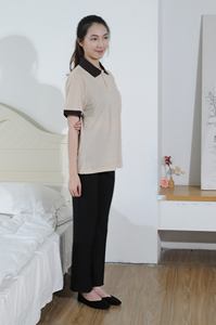 Personalizado Unisex manga corta verano Hotel recepción limpieza uniforme poliéster/algodón logotipo personalizado transpirable transferencia de calor - Product Image 4