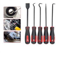 Kit de 5 crochets pour joints d'étanchéité automobiles en acier allié, extracteur de joints ABS, spatule de nettoyage, outil de levier pour joints d'étanchéité pour réparation automobile