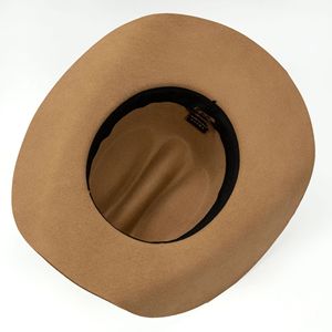 Sombrero Fedora de <span class=keywords><strong>Vaquero</strong></span> Occidental de Color Puro para Otoño e Invierno, de Lana, con Ala Ancha, Versátil, de Alta Gama, para Fiestas, Aire Libre, Cálido, para <span class=keywords><strong>Hombre</strong></span> y Mujer - Product Image 4
