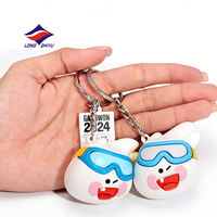 Longzhiyu, usine de porte-clés depuis 20 ans, porte-clés de voiture en caoutchouc personnalisé 3D, porte-clés en PVC souple brillant, porte-clés en silicone pour sac à dos