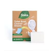 FNC936 Finice Nettoyant WC Solide Écologique Jetable et Pastille Détartrante avec Parfum Frais Formule Super Concentrée
