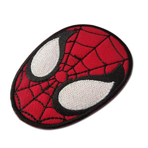 スパイダーマン カスタム刺繍ワッペン シェニール フックアンドループ アイロン接着 - Product Image 5