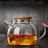 Théière en verre prix usine 40oz 1200ml bouilloire en verre avec Remova théière en verre haute transparence de style japonais