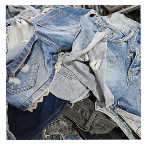 Ukay Ukay Bale Second hang Jeans Au-dessus du genou pour dames Taille haute Ukay Summer HW Jean Shorts pour femmes Used Women's Denim Shorts - Product Image 3