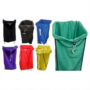 Tas cucian bawah persegi poliester tugas berat Linen kotor dengan saku besar dan pegangan untuk koleksi garmen kotor - Product Image 3