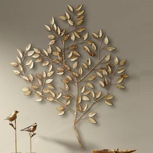 Art mural d'intérieur Branches d'arbre Prix abordable Fleur décorative Art mural chambre à coucher Salle de bain Cadre en métal Art mural Décoration - Product Image 1