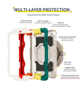 เคสขรุขระสำหรับ Apple <span class=keywords><strong>iPad</strong></span> Pro 5/6/<span class=keywords><strong>7</strong></span>/8/9th <span class=keywords><strong>Gen</strong></span>,เคสกันกระแทกป้องกันซิลิคอนแท็บเล็ตขนาด9.<span class=keywords><strong>7</strong></span>นิ้ว - Product Image 4