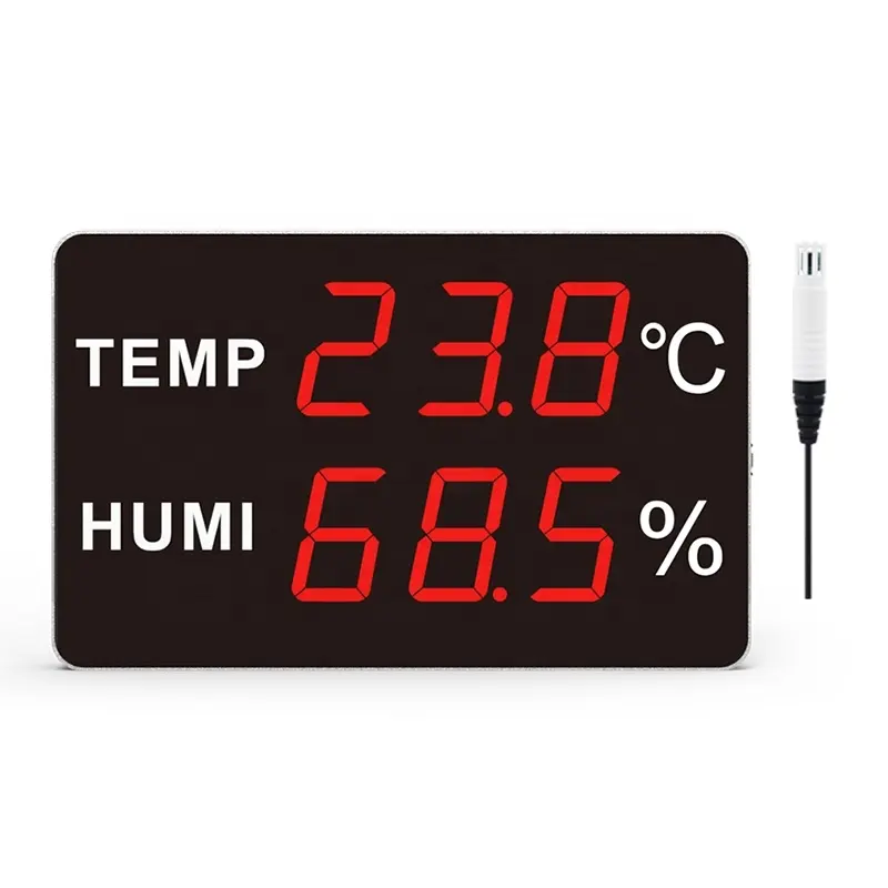 industrial Sound and light alarming Temperature And Humidity big led display board