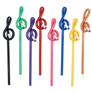 École écriture papeterie dessin pour enfants crayon nouvelle forme musicale Design crayon HB en bois avec gomme - Product Image 1