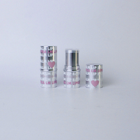 Tube de Rouge à Lèvres en Plastique Noir 8g Grande Capacité, Tube Rond pour Fond de Teint et Correcteur, Emballage Cosmétique