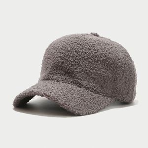Embroidery Logo 6 Panel Winter Warm Blank Wool Baseball Cap - Product Image 5