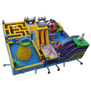 Castillo Inflable con Tobogán y Piscina con Temática de Zoológico, Castillo Inflable con Diseño de <span class=keywords><strong>León</strong></span> y Panda, Parque Infantil Inflable para Niños en Venta - Product Image 3