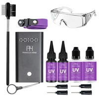 Kit d'extension capillaire rapide V Light avec outils LED UV de qualité supérieure et colle en résine sûre – Vente en gros