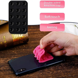 Support adhésif en silicone pour coque de téléphone, ventouse moulée par injection pour selfies mains libres, enregistrement vidéo, jouets de décompression - Product Image 3