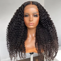 Muestra gratuita de pelo virgen brasileño 1 pieza peluca frontal con ondas de agua para mujeres negras