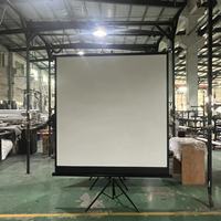 Support de trépied mobile pour écran de projection avec sacs