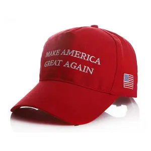2024刺绣让美国再次伟大红色黑白帽子马加成人棒球帽