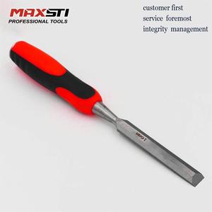 Ciseau à bois professionnel MAXSTI avec capuchon de sécurité en acier, ciseau de menuiserie robuste à bord biseauté, outils de charpentier tranchants - Product Image 3