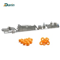 Extrudeuse de Snacks Mini Automatique en Acier Inoxydable pour Maïs Soufflé avec Capacité de 250 kg/h pour la Fabrication de Bâtonnets de Riz Soufflé et de Maïs