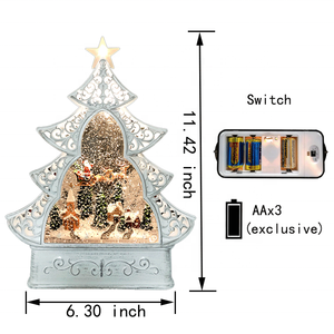 Musique à piles Navidad avec lumière étoile LED conception d'arbre <span class=keywords><strong>de</strong></span> Noël boule à neige décorations <span class=keywords><strong>de</strong></span> lanterne <span class=keywords><strong>de</strong></span> Noël - Product Image 3
