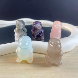 Mini Dinosauro Intagliato in Cristallo Naturale <span class=keywords><strong>di</strong></span> Alta Qualità per Decorazione Domestica - Product Image 1