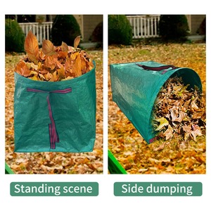 Bolsa de Basura para Jardín, Resistente, de Polipropileno Tejido, Reutilizable, Grande, para Jardín, Césped, Piscina, Hojas, Residuos, Compost - Product Image 4