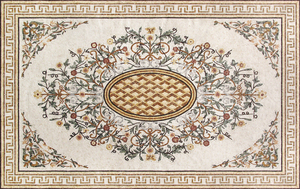 Médaillon en mosaïque <span class=keywords><strong>de</strong></span> marbre personnalisé entièrement fabriqué à la main <span class=keywords><strong>pierre</strong></span> mosaïque médaillon tapis parquet pour hôtel hall décoration <span class=keywords><strong>de</strong></span> sol - Product Image 5