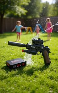 Pistolet à eau électrique G61 1911 noir avec viseur infrarouge, jouet en plastique pour enfants, pour s'amuser en plein air - Product Image 2