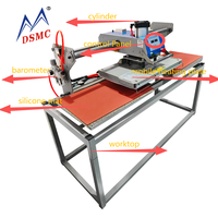 Machine de flocage thermique DSMC 40x60 cm avec entraînement pneumatique CE, presse à chaud pour sublimation textile