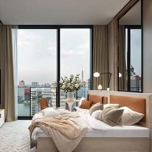 Ensemble de meubles de luxe en bois massif respectueux de l'environnement pour hôtel 5 étoiles Resort Bedroom Sofa Dining Room Decor Custom Full Room Matching - Product Image 2