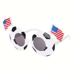 Lunettes de soleil personnalisées en gros avec drapeaux de pays, lunettes pour supporters de football, événements promotionnels, designs multinationaux disponibles - Product Image 4