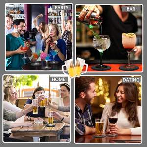 Posavasos Cuadrados de Pizarra Negra Modernos y Ecológicos, Personalizables con Grabado e Impresión UV, Directo de Fábrica - Product Image 4