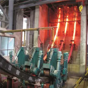 Usine de fabrication de billettes d'acier avec 28 ans d'histoire, ligne de Production de Machine de moulage continu CCM