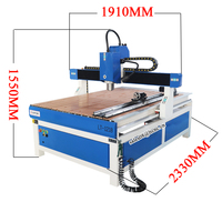 1325 1224 Sculpture CNC routeur 1218 1200x1800mm 4ème axe 3kw broche DSP Ncstudio 1515 1313 1212 6090