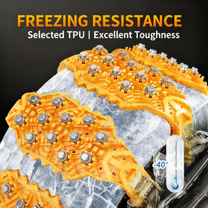 Nouvelles chaînes à <span class=keywords><strong>neige</strong></span> universelles FEIXIAN en TPU pour voitures et SUV, hiver, glace, sans dommage pour les pneus, 165-285 mm, installation facile, approvisionnement en vrac - Product Image 5