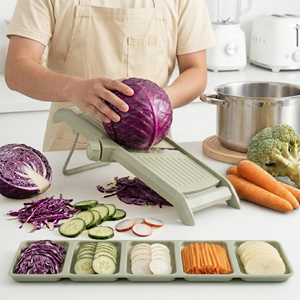 LOVFE Sets <span class=keywords><strong>de</strong></span> Regalo Seguros para <span class=keywords><strong>Cocina</strong></span>: Cortador <span class=keywords><strong>de</strong></span> Verduras Ajustable, Picador y Rebanador Mandolina para Preparación Rápida <span class=keywords><strong>de</strong></span> Comidas - Product Image 2
