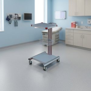 Chariot ECG de base CLEBER ETA1060 pour usage hospitalier, garantie 1 an, support technique en ligne - Product Image 2