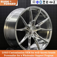 Jantes de voiture de luxe en alliage forgé monobloc GUDE, 1 pièce, brossées, 5x114.3 5x130 5x120 5x112, personnalisées pour Lexus Sf90 Audi BMW