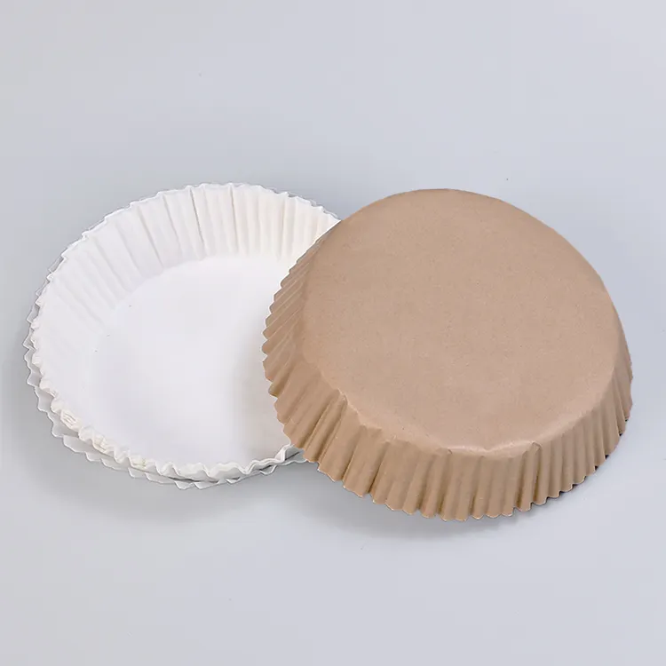 Tapete antiaderente para assar e micro-ondas, 100 peças de silicone para fritadeira a ar, forros de papel descartáveis, papel pergaminho à prova de mosquetão