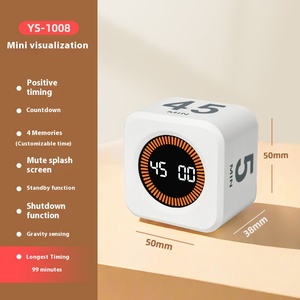 Zwaartekracht Detectie Kubus Mini <span class=keywords><strong>Timer</strong></span> Visuele Oled Display Fitness <span class=keywords><strong>Time</strong></span> Management Leren Tool Android Systeem Flip Leren Ontwerp - Product Image 6