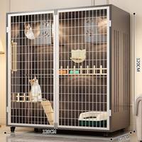 Vente en gros : Villa pour chat en bois massif respirant, multi-niveaux, de luxe, pour intérieur, facile à nettoyer, grande taille pour animaux de compagnie