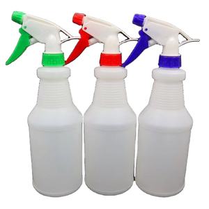 Vente en gros en vrac <span class=keywords><strong>flacon</strong></span> pulvérisateur <span class=keywords><strong>vide</strong></span> PE-HD 32oz 1 litre <span class=keywords><strong>1l</strong></span> 1000ml 16 oz 16 oz 500 ml 500 ml nettoyant chimique en plastique à gâchette - Product Image 1