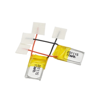 Batterie au Lithium Polymère Ultra-Mince 3.7V 10mAh 201115 Cellule Li-Po pour Micro Appareils GPS Intelligents Wearables