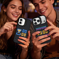 Coque de téléphone LED RGB programmable par application, personnalisable et lumineuse pour iPhone 16, 17, 18
