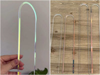 Treillis pour plantes en acrylique transparent moderne de 12 pouces, longueur personnalisable, pour les plantes grimpantes et les Hoyas, utilisation en jardin et en intérieur